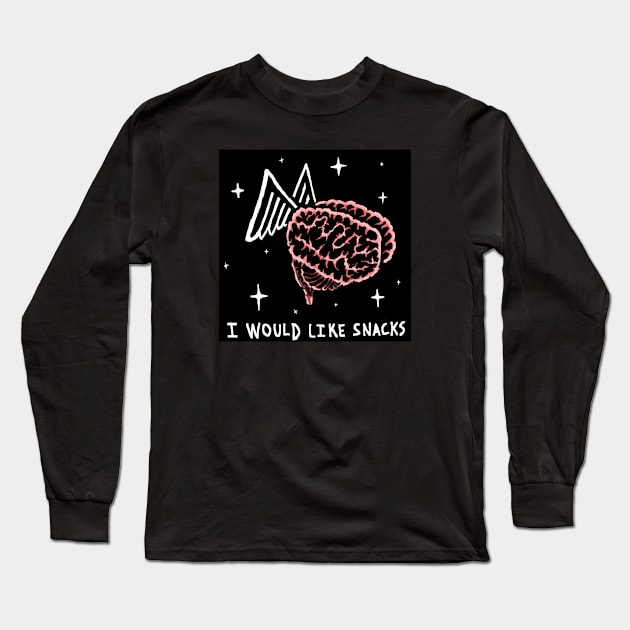 i would like snacks Long Sleeve T-Shirt by cavepig